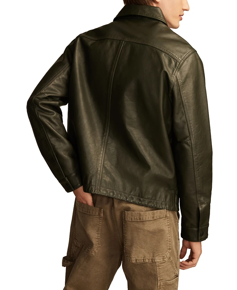 Lucky Brand Men's Leather Touring Jacket