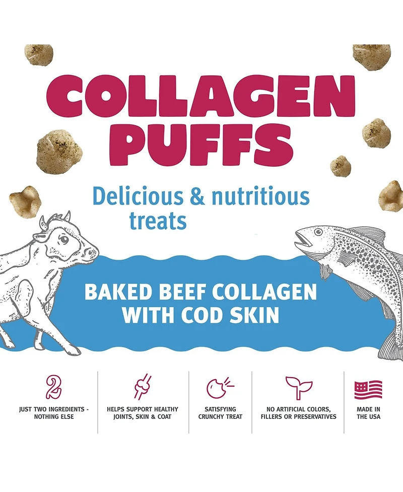 Icelandic+ Collagen Puffs: Beef With Cod - Cat Treat .5 oz