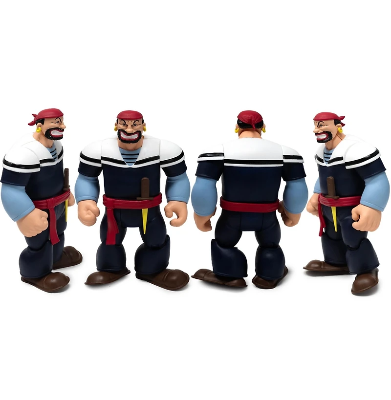 Boss Fight Studio Power Stars Bluto as Sindbad Action Figure – Retro Style Collectible Figurine from Popeye the Sailor Meets Sindbad the Sailor