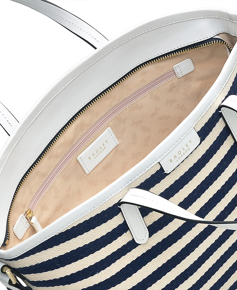 Radley London Cromer Way Stripe Medium Ziptop Grab Bag