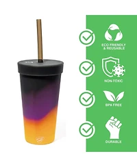 Straw Tumbler 22oz: Sun Storm