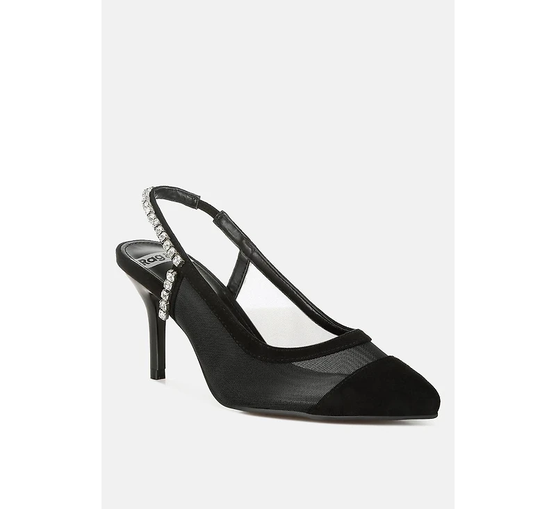 Yaga Stiletto Heel Slingback Sandals Women