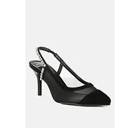 Yaga Stiletto Heel Slingback Sandals Women