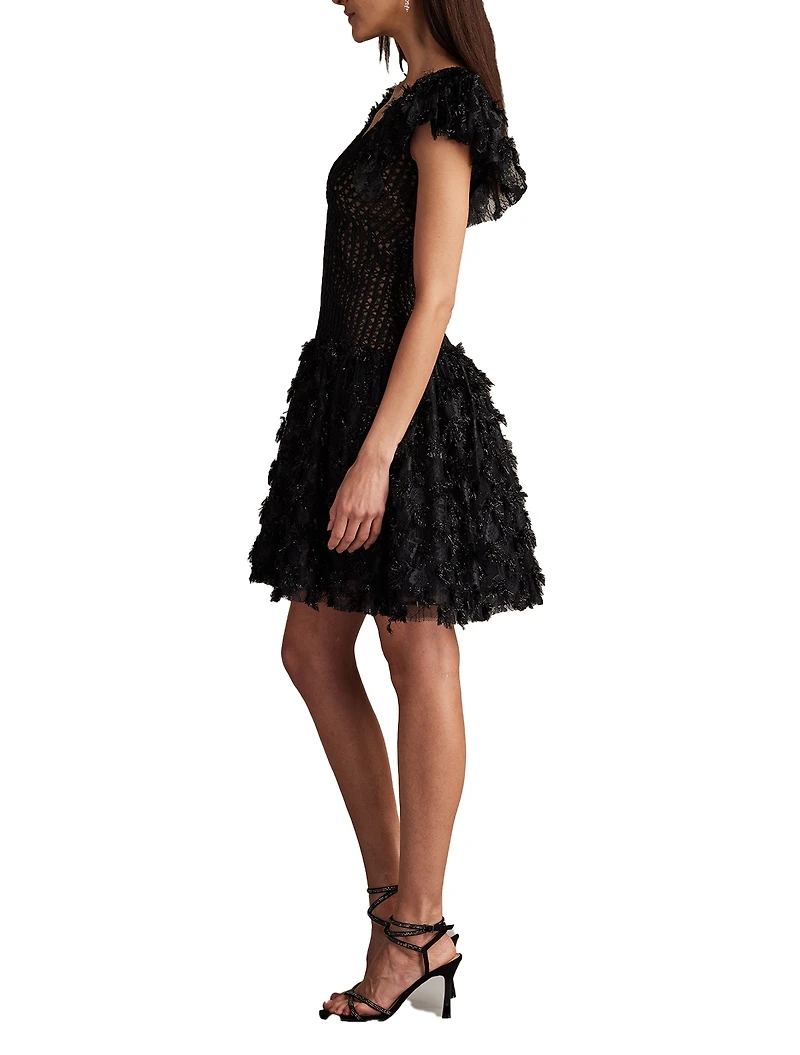 Tadashi Shoji Women's Minx Flower Embellished Mini Dress