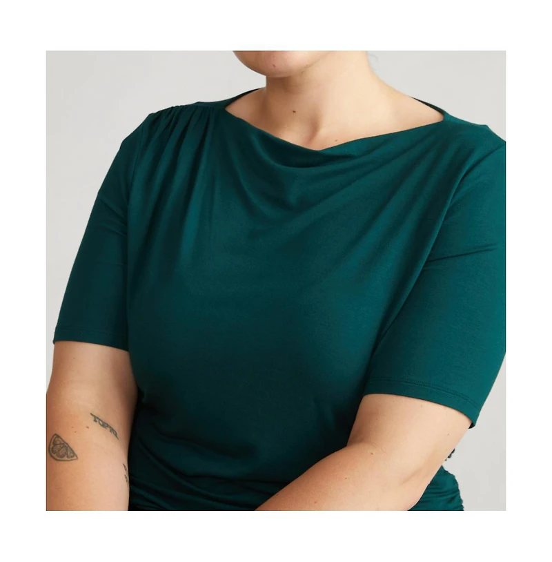 Universal Standard Women's Louise Short Sleeve Liquid Jersey Top