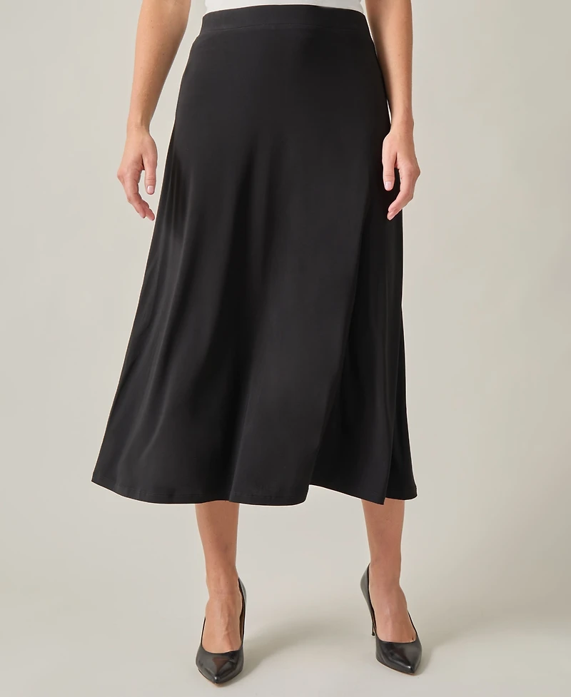 Kasper Women's Pull-On A-Line Maxi Skirt