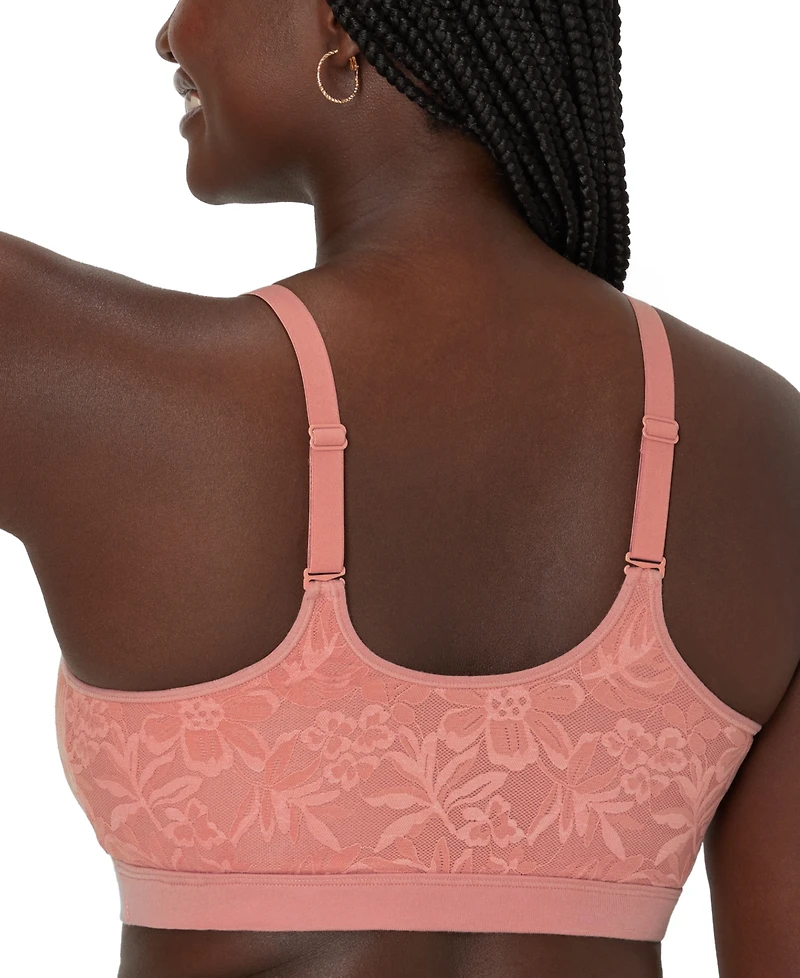 Bali Women's Breathe Lace-Overlay Bralette Dfcmbr