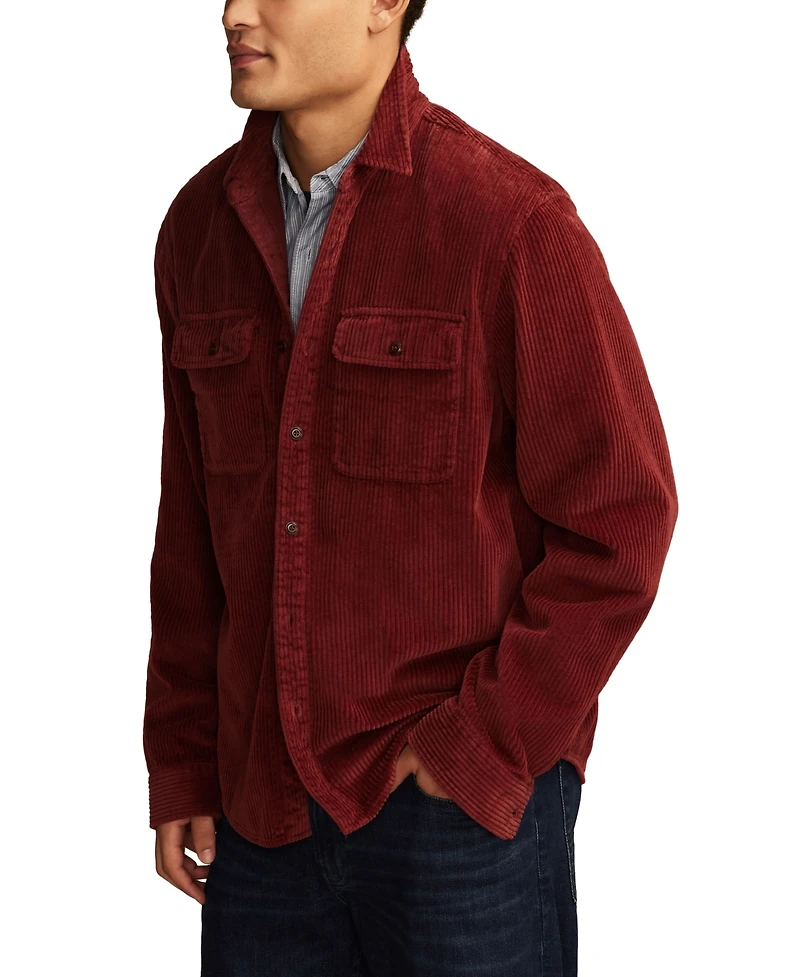 Lucky Brand Men's Big Cord Long Sleeve Utility Shirt