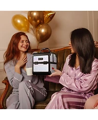 Byootique Makeup Train Case Cosmetic Organizer w/ Mirror Artist Grace ForgetMeNot