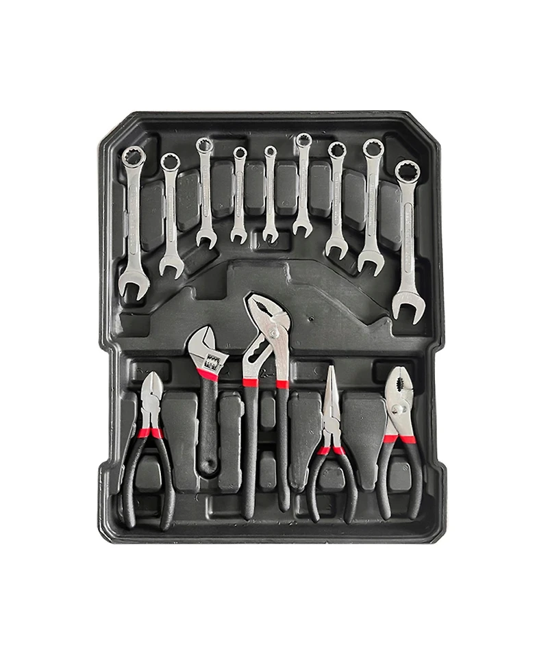 Sugift 399-Piece Home Repair Tool Box, Tool Set Kit with 4 Drawers And Wheels