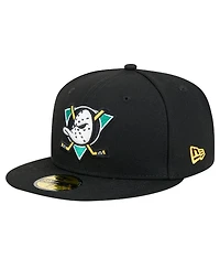 New Era Men's Black Anaheim Ducks Core 59FIFTY Fitted Hat