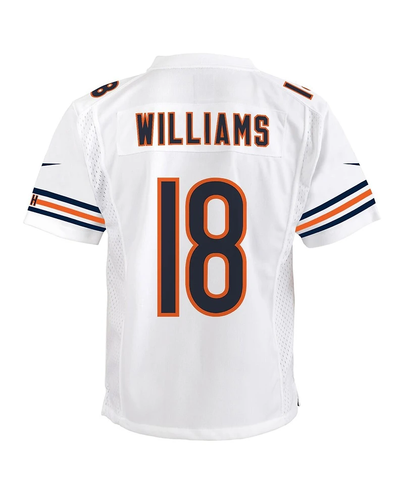 Nike Big Boys and Girls Caleb Williams White Chicago Bears Game Jersey