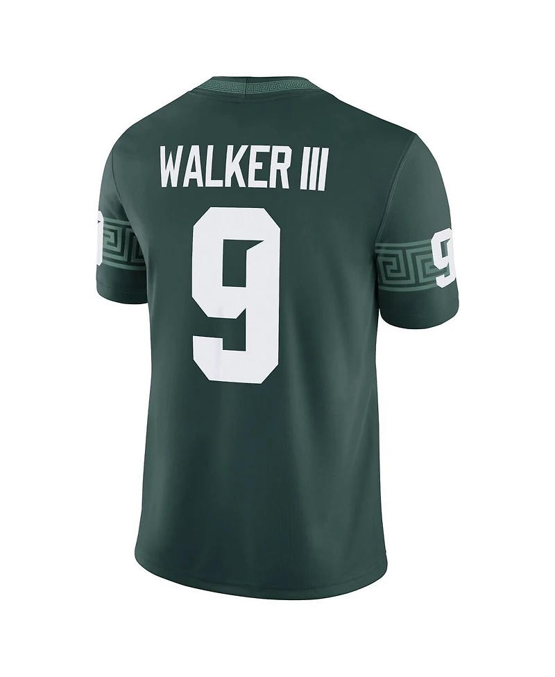 Nike Men's Kenneth Walker Iii Green Michigan State Spartans Alumni Game Jersey