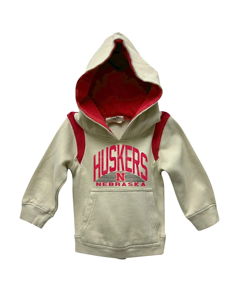 Wes & Willy Baby Boys and Girls Nebraska Huskers Colorblock Pullover Hoodie Sweatpants Set
