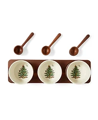 Spode Christmas Tree Tartan 7 Pc. Condiment Set