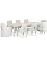 Mezzanine 9-Pc. Dining Set (Rectangular Table, 6 Side Chairs & 2 Arm Chairs)