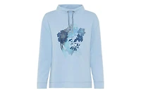 Olsen Women's Scuba Jersey Placement Print Top