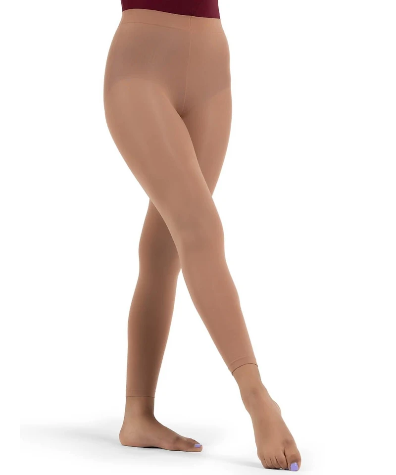 Capezio Women's Footless Tight w Self Knit Waist Band