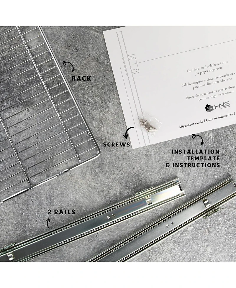 Florida Brands Pull Out Cabinet Organizer with Chrome Finish 14 x 17 In