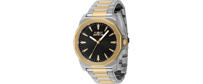 Invicta Men's 46834 Speedway Quartz 3 Hand Black Dial Watch