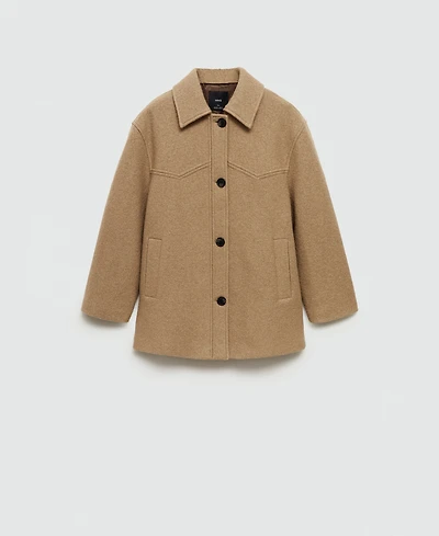 Mango Women's Oversize Wool Coat