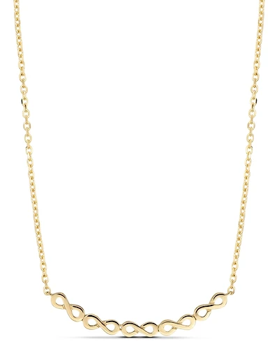 Devata Infinity Chain Necklace in 14K Gold, 16 in adj to 18 in, approx. 4.1 grams