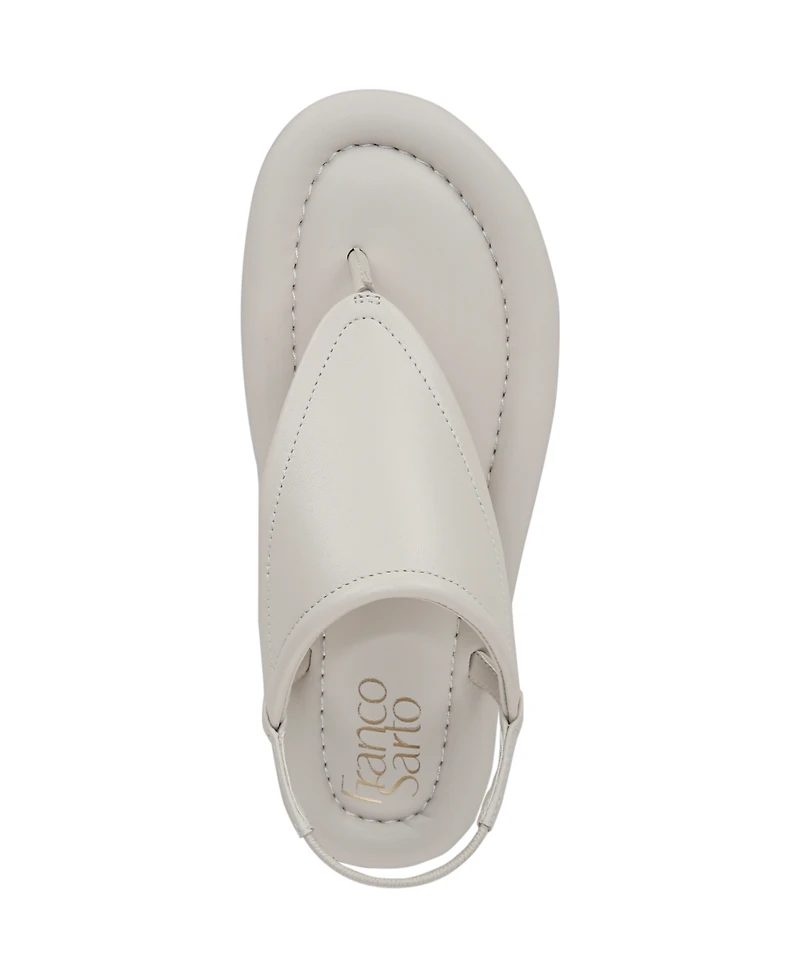 Franco Sarto Women's Jocelyn Open Toe Thong Slingback Sandals