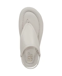 Franco Sarto Women's Jocelyn Open Toe Thong Slingback Sandals