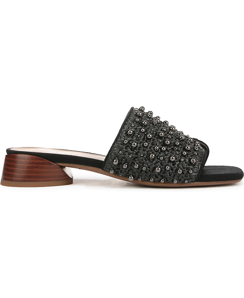 Franco Sarto Women's Loran 3 Stacked Heel Slide Dress Sandals