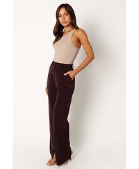 Petal and Pup Women's Neveah Silky Wide Leg Trousers