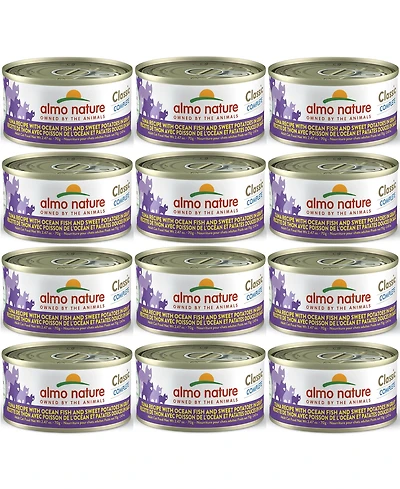 Classic Complete Cat 12pk (2.47oz): Tuna Recipe Ocean Fish & Sweet Potatoes In Gravy