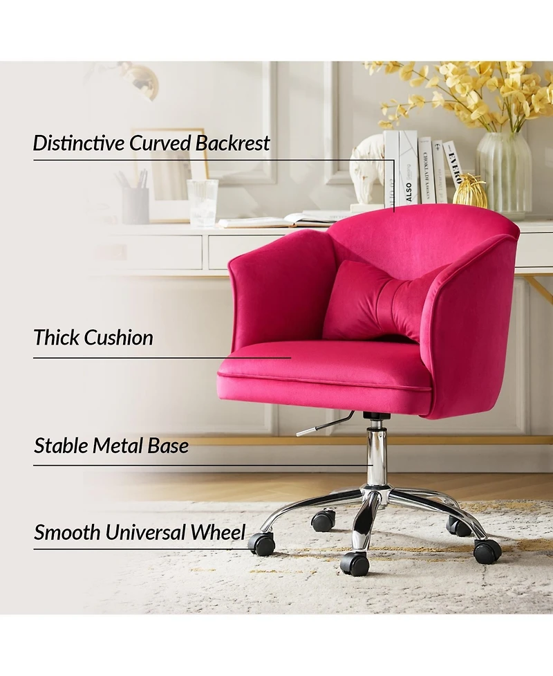 Hulala Home Samuel Modern Office Chair with Flared Arm