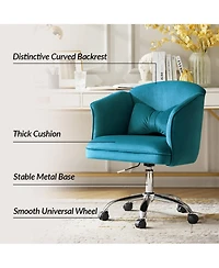 Hulala Home Samuel Modern Office Chair with Flared Arm