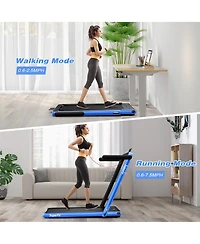 Gymax Motorized Treadmill Folding Under Desk Electric w/ App