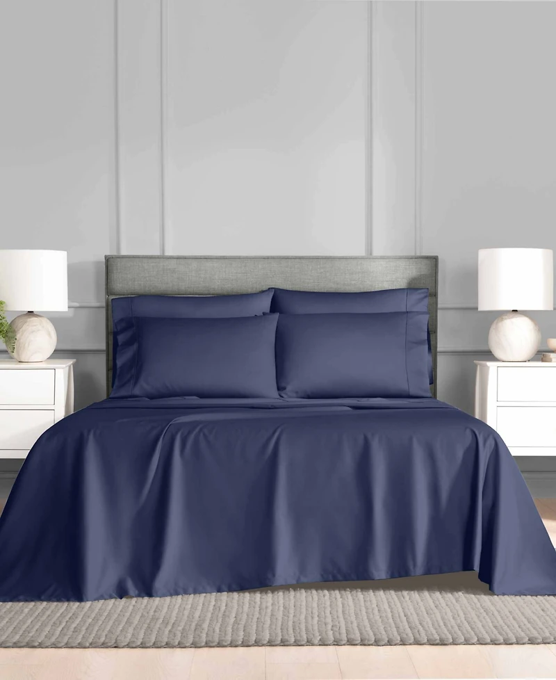 Fairfield Square Collection Brookline 1400 Thread Count 6 Pc. Sheet Set, Queen, Exclusively at Macy's