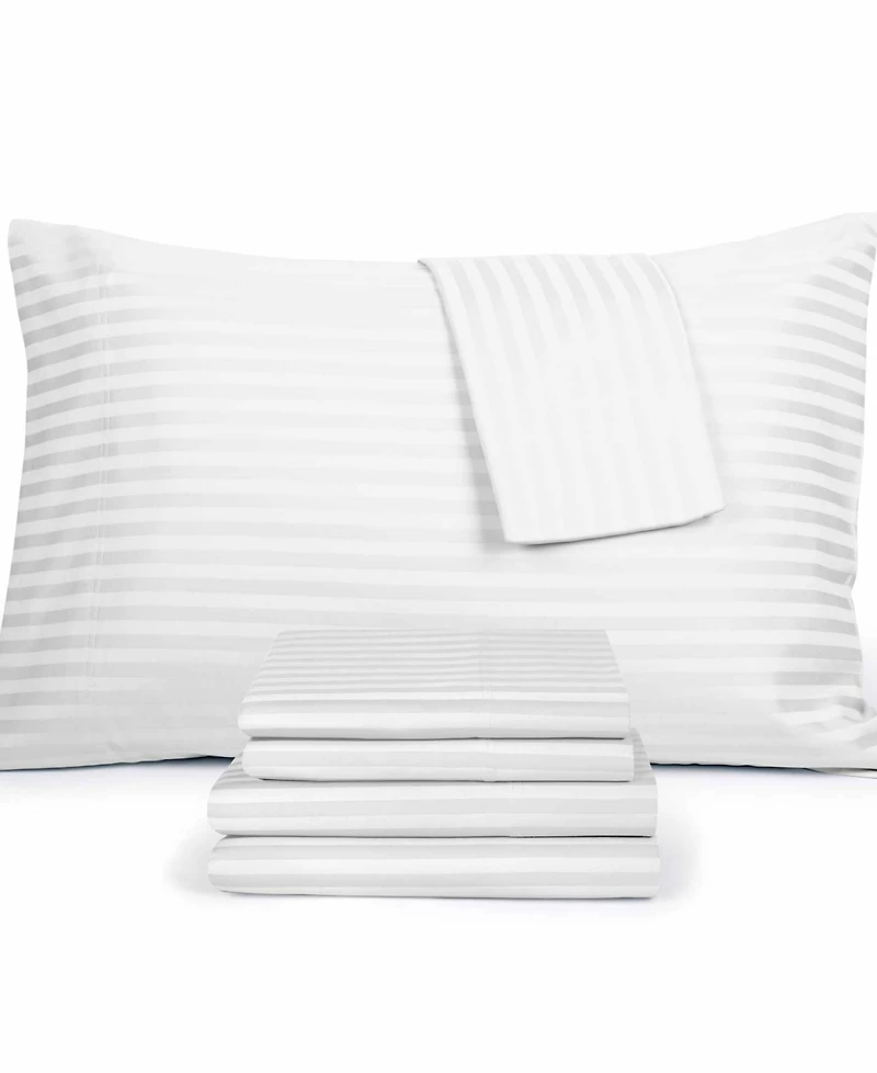 Fairfield Square Collection Brookline 1400 Thread Count 6 Pc. Sheet Set, Queen, Exclusively at Macy's