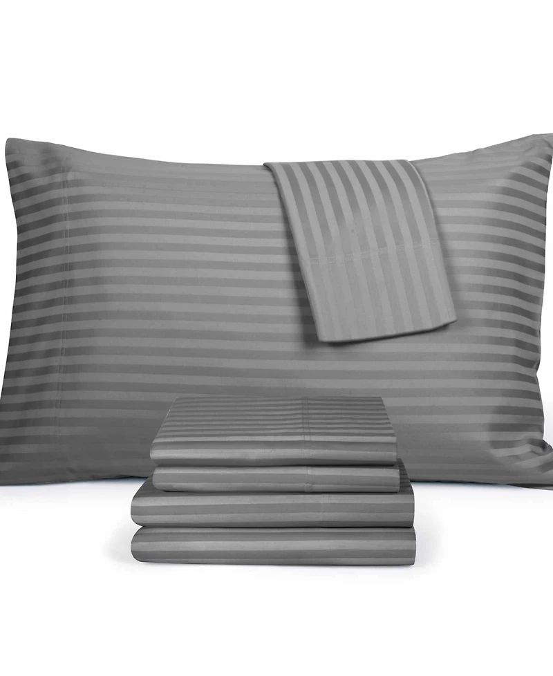 Fairfield Square Collection Brookline 1400 Thread Count 6 Pc. Sheet Set, Queen, Exclusively at Macy's