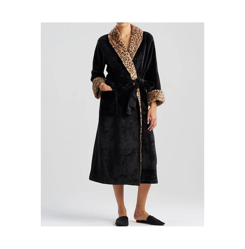 N Natori Women's Plush Lynx Robe