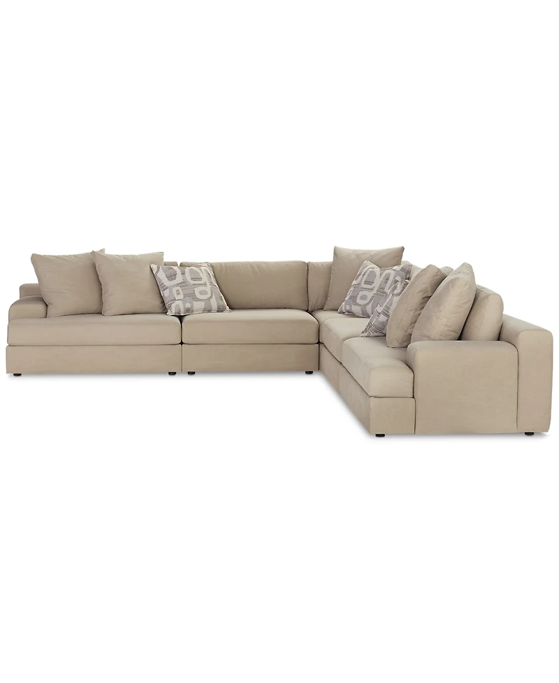 Klarke 5-Pc. L Sectional, Exclusively at Macy's