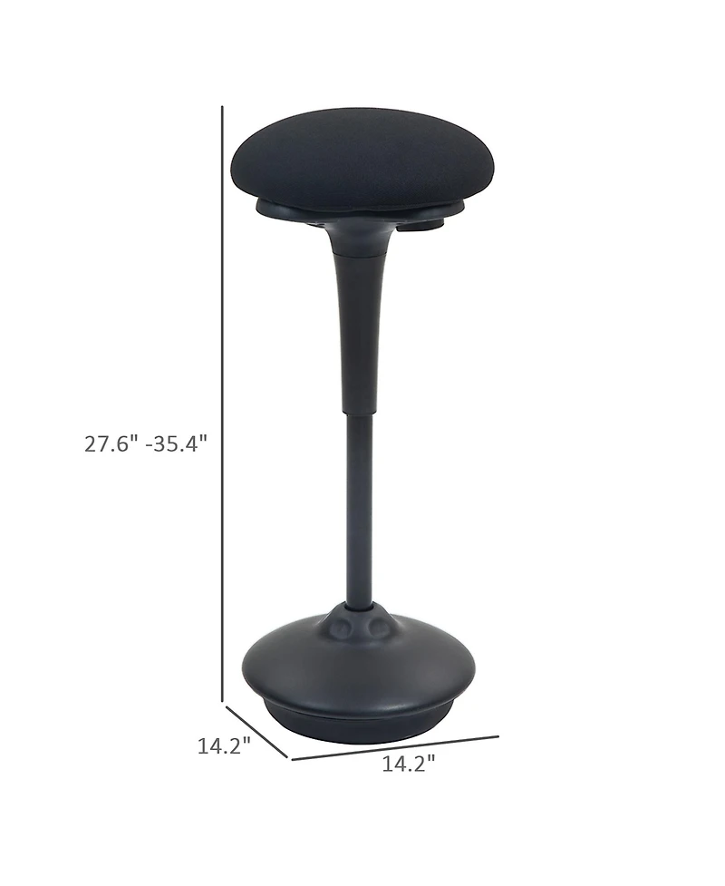 Homcom Adjustable Active Sding Stool with Rocking Motion,