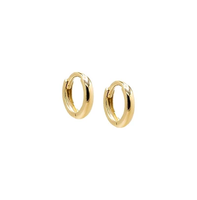 Thin Solid Cartilage Huggie Earring 14K - 14k gold