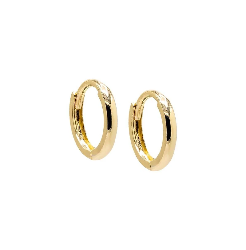 Thin Solid Cartilage Huggie Earring 14K - 14k gold