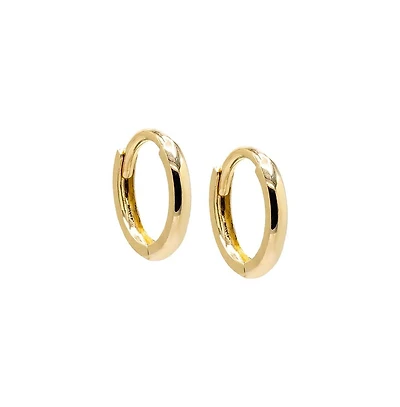Thin Solid Cartilage Huggie Earring 14K - 14k gold