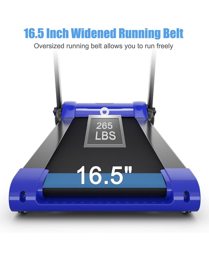 Gymax Folding 2.25HP Electric Treadmill Running Machine w/ Led Display