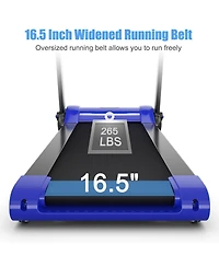 Gymax Folding 2.25HP Electric Treadmill Running Machine w/ Led Display