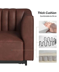 Hulala Home Benjamin Industry 30" Wide Chair with Solid Back