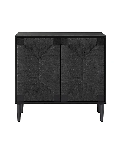 Hulala Home Varasso Transitional 30"Tall 2-Door Accent Cabinet with Adjustable Shelves