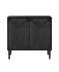 Hulala Home Varasso Transitional 30"Tall 2-Door Accent Cabinet with Adjustable Shelves