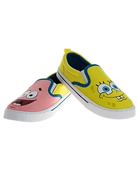 Nickelodeon Little and Big Kids Slip On Low Top Canvas Sneakers