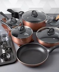 Basic Essentials 29-Pc. Nonstick Aluminum Cookware & Bakeware Set